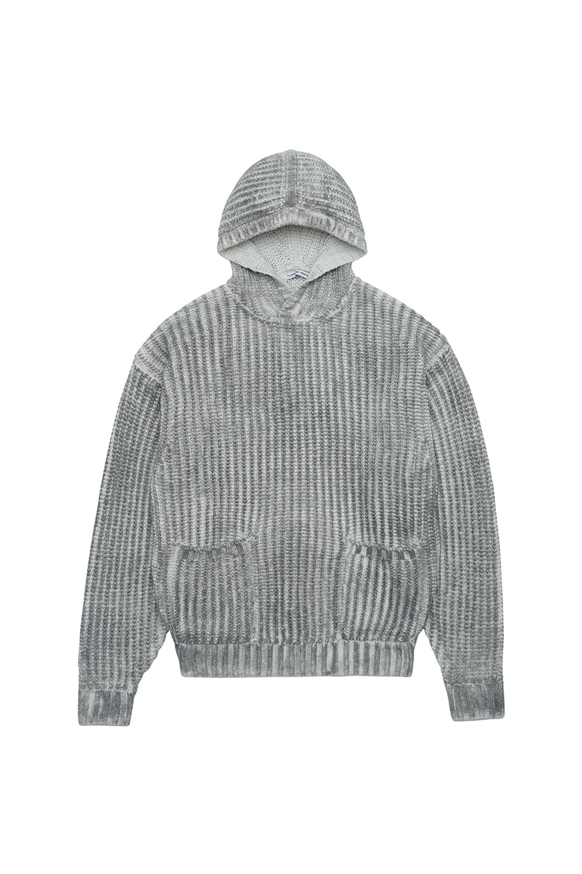 에프디알(FDR) Brushed Two-Tone Overfit Hood_Ash Grey