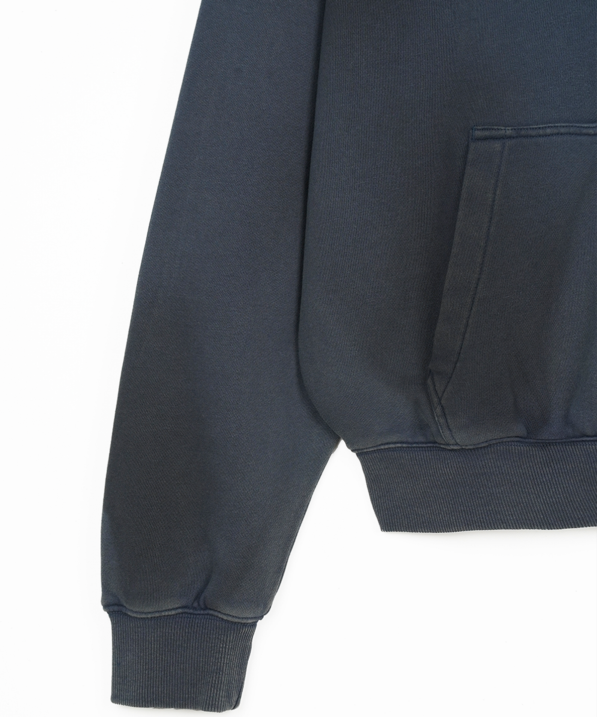에프디알(FDR) Gradation Washed Disk Logo Hood Zip-Up_Slate Gray