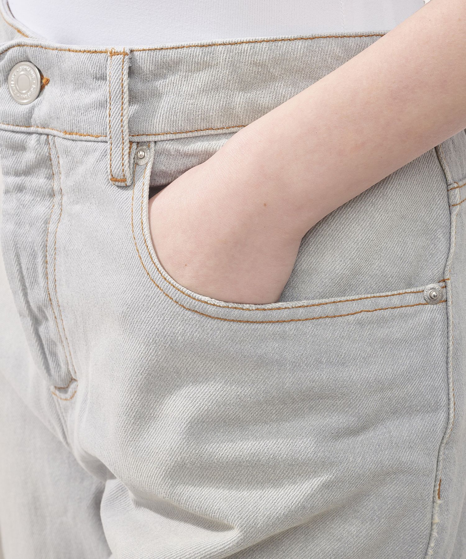 ★AMI PARIS★ Bootcut 5 Pocket Denim Pants Gray UTR500DE0019 MUSINSA | AMI Bootcut 5 Pocket Denim Pants - Grey