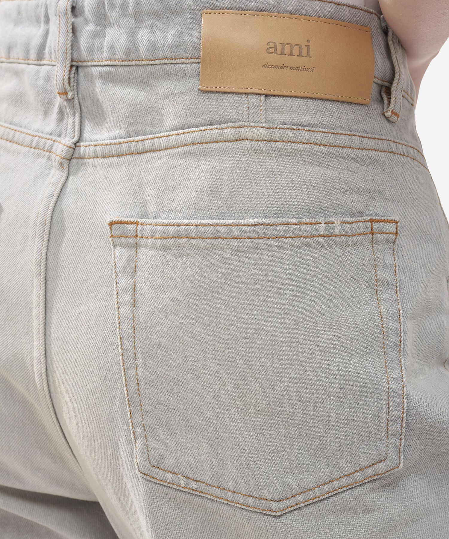 ★AMI PARIS★ Bootcut 5 Pocket Denim Pants Gray UTR500DE0019 MUSINSA | AMI Bootcut 5 Pocket Denim Pants - Grey
