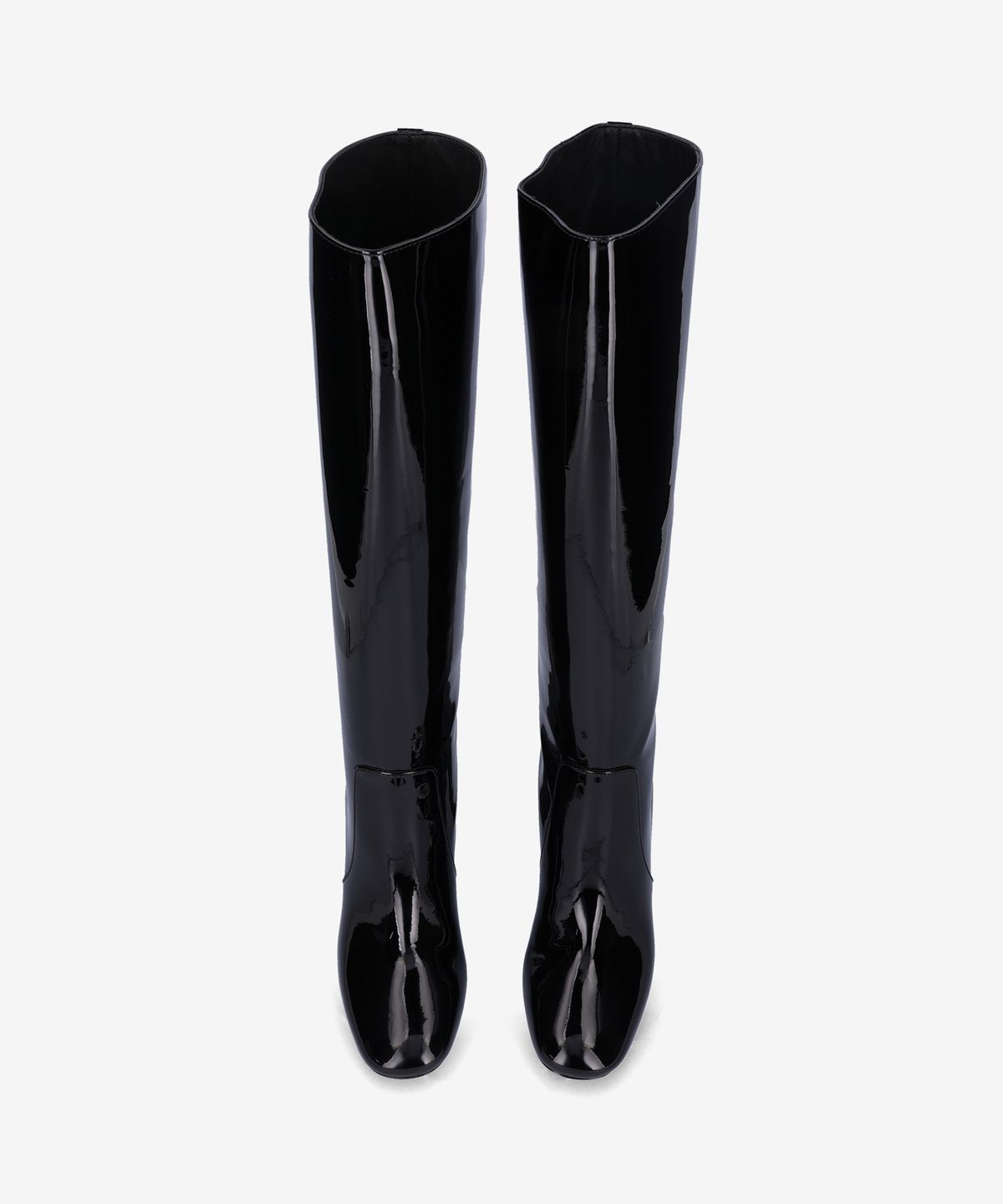 생로랑(SAINT LAURENT) 페이턴트 레더 롱 부츠 - 블랙 / 7576011TV001000