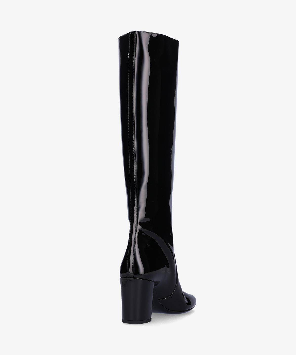 생로랑(SAINT LAURENT) 페이턴트 레더 롱 부츠 - 블랙 / 7576011TV001000