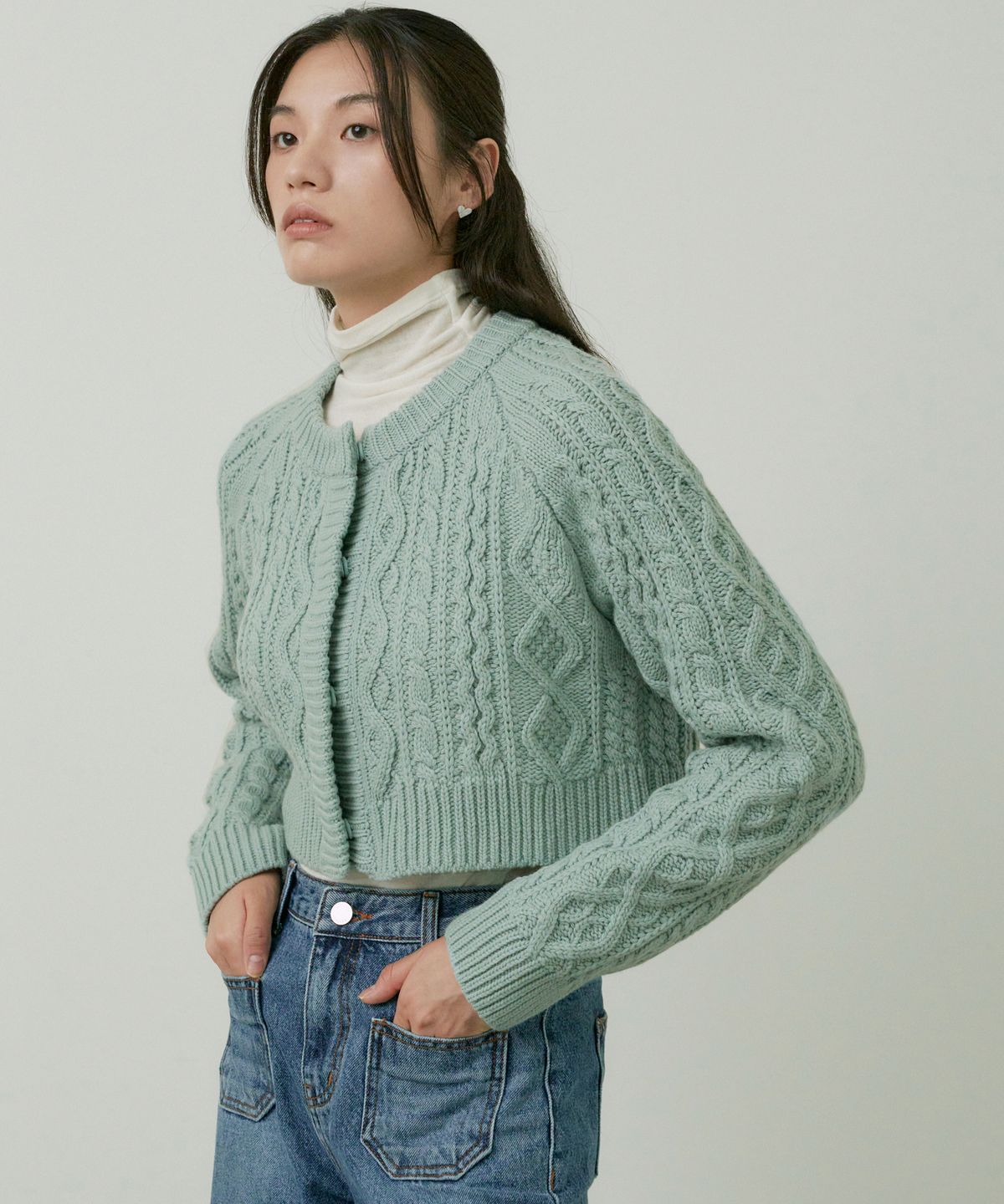 오떼뜨(OCTETTE) WOOL CABLE CARDICAN_3COLOR