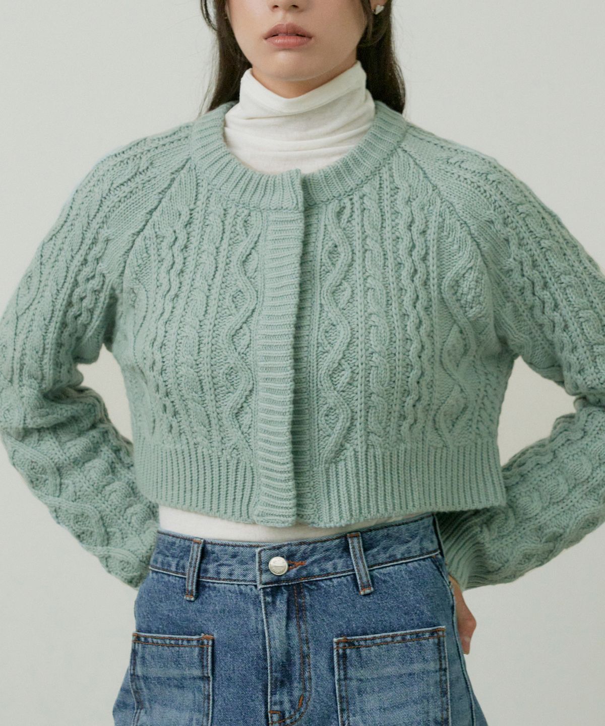 오떼뜨(OCTETTE) WOOL CABLE CARDICAN_3COLOR
