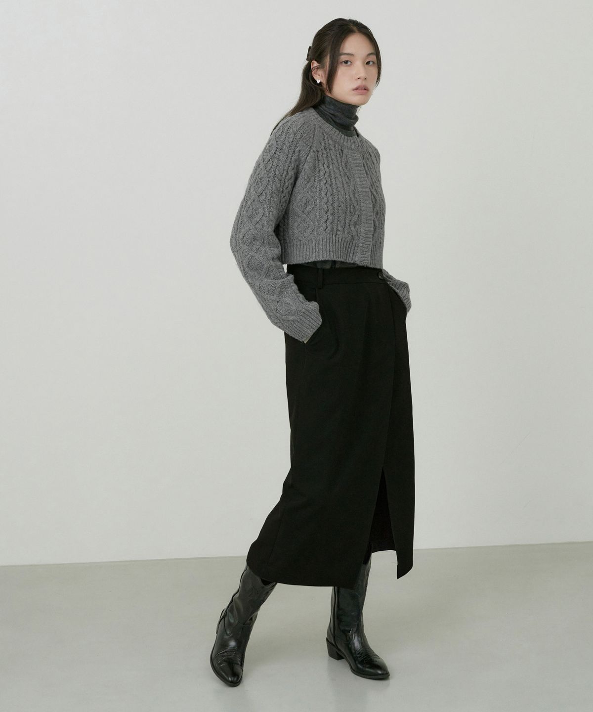 오떼뜨(OCTETTE) WOOL CABLE CARDICAN_3COLOR