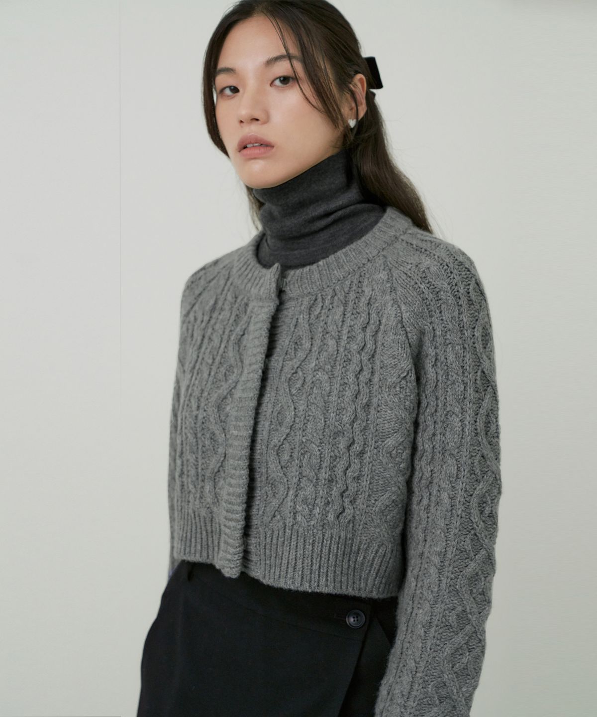 오떼뜨(OCTETTE) WOOL CABLE CARDICAN_3COLOR