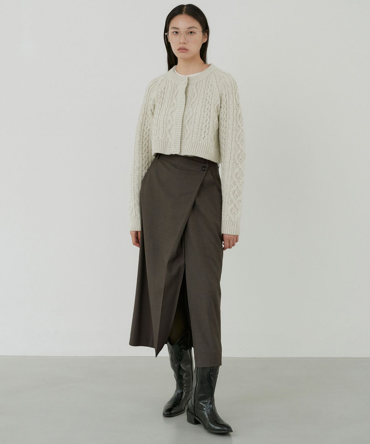 오떼뜨(OCTETTE) WOOL CABLE CARDICAN_3COLOR