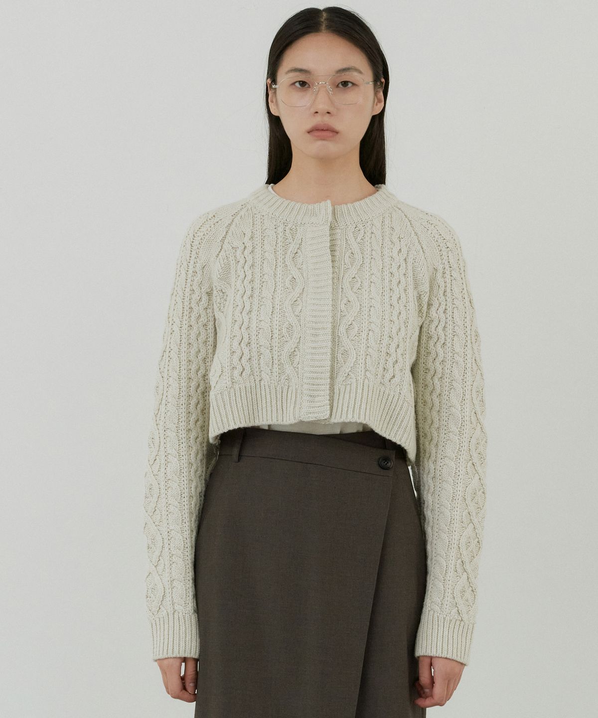 오떼뜨(OCTETTE) WOOL CABLE CARDICAN_3COLOR