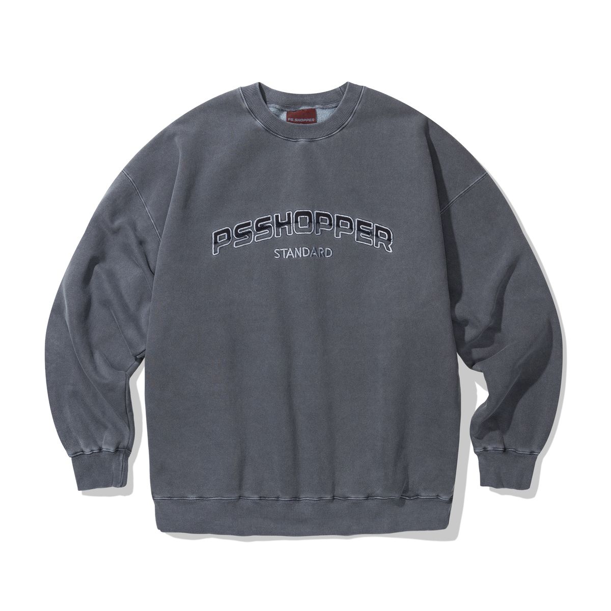 피에스쇼퍼(PSSHOPPER) 오리지널 피그먼트 워싱 스웨트셔츠 [다크 네이비]