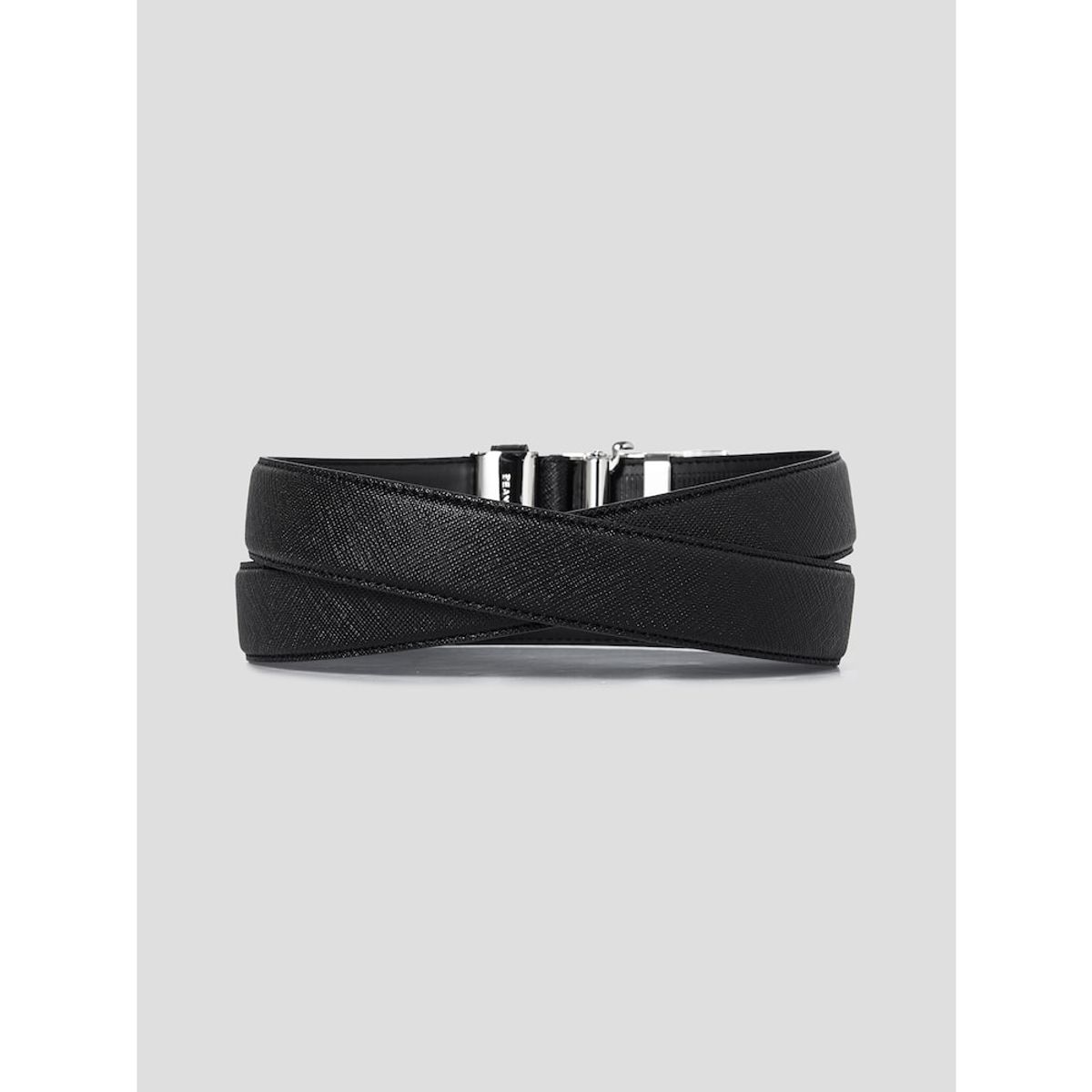 빈폴 액세서리(BEANPOLE ACCESSORY) 자전거 로고 자동 버클 벨트 (블랙)