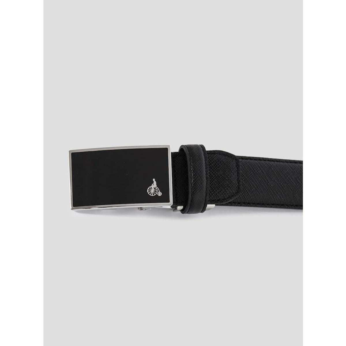 빈폴 액세서리(BEANPOLE ACCESSORY) 자전거 로고 자동 버클 벨트 (블랙)