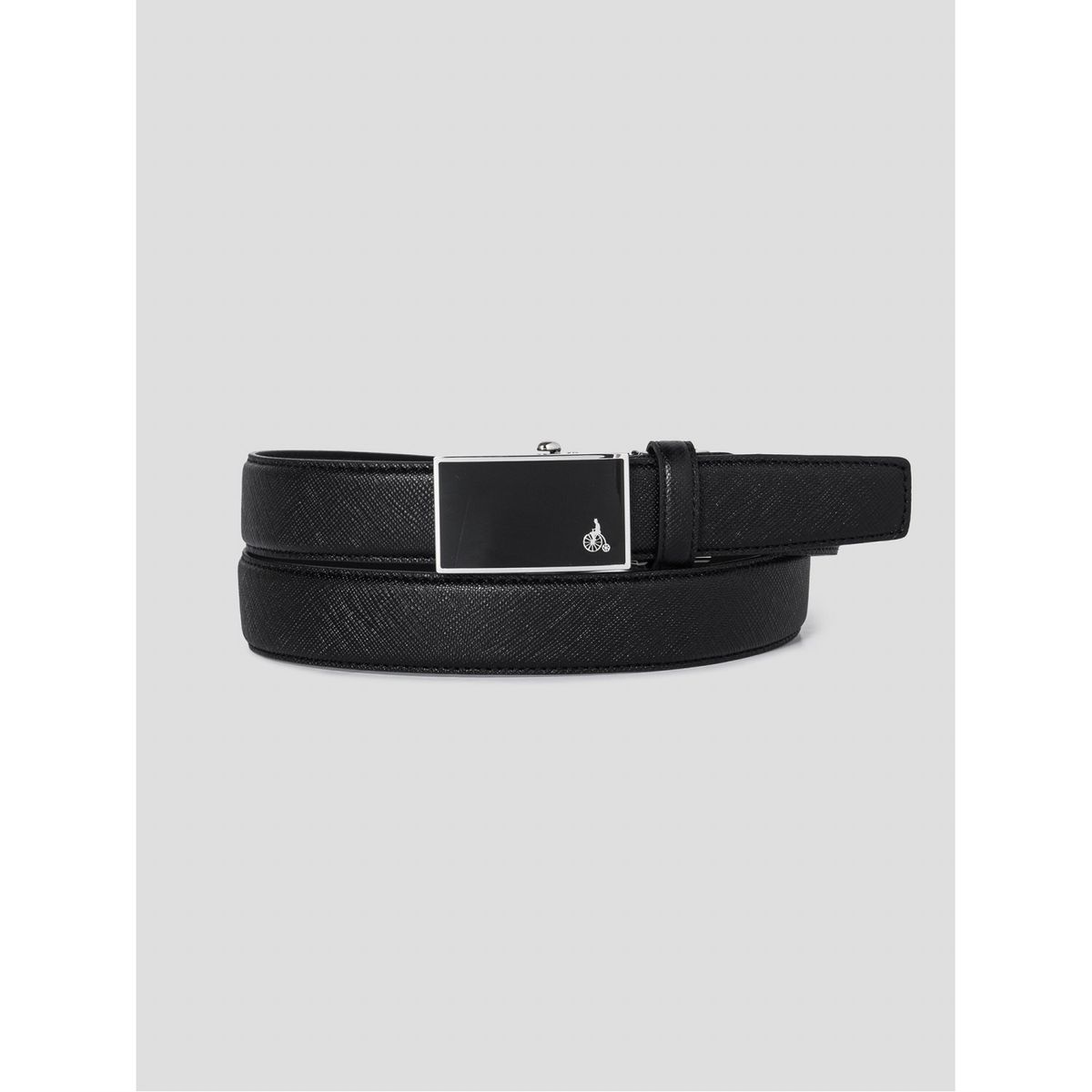 빈폴 액세서리(BEANPOLE ACCESSORY) 자전거 로고 자동 버클 벨트 (블랙)