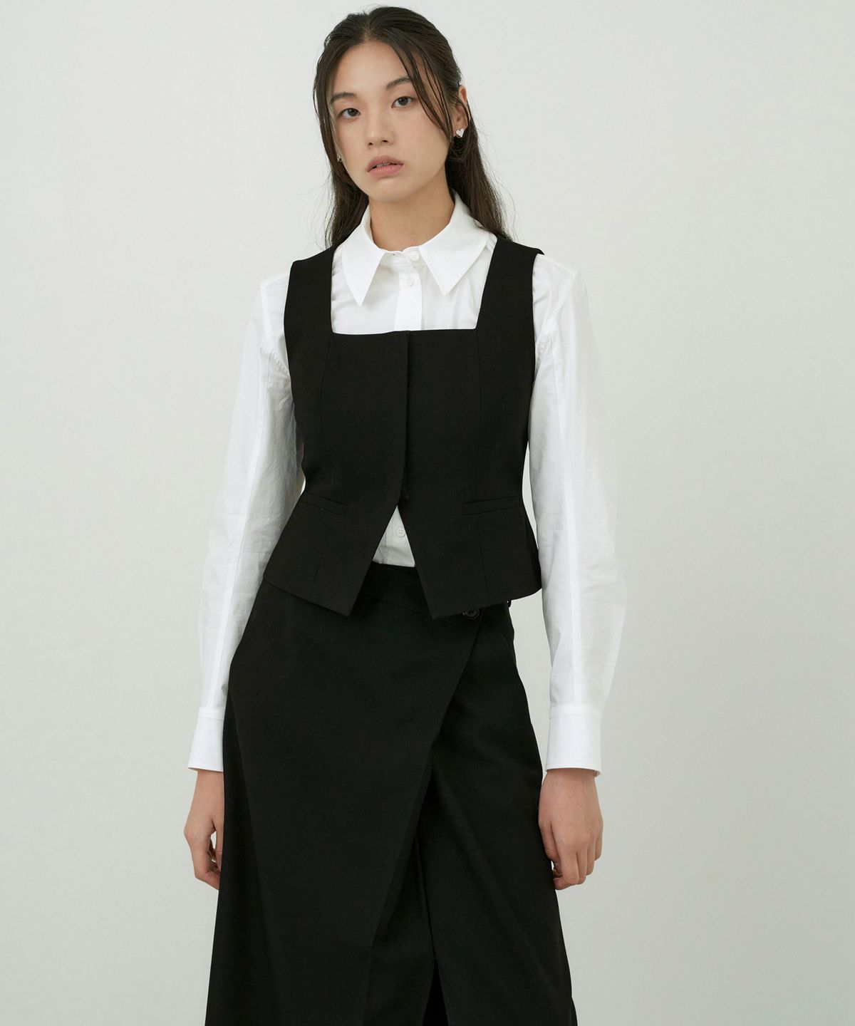 오떼뜨(OCTETTE) SQUARE WOOL VEST_2COLOR