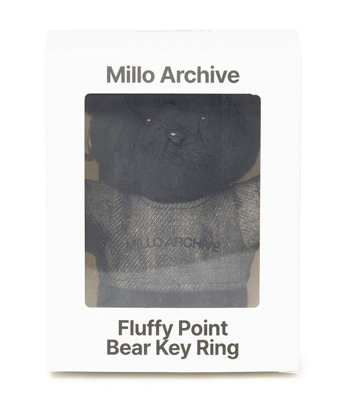 밀로 아카이브(MILLO ARCHIVE) 플러피 포인트 베어 키링 [블랙]