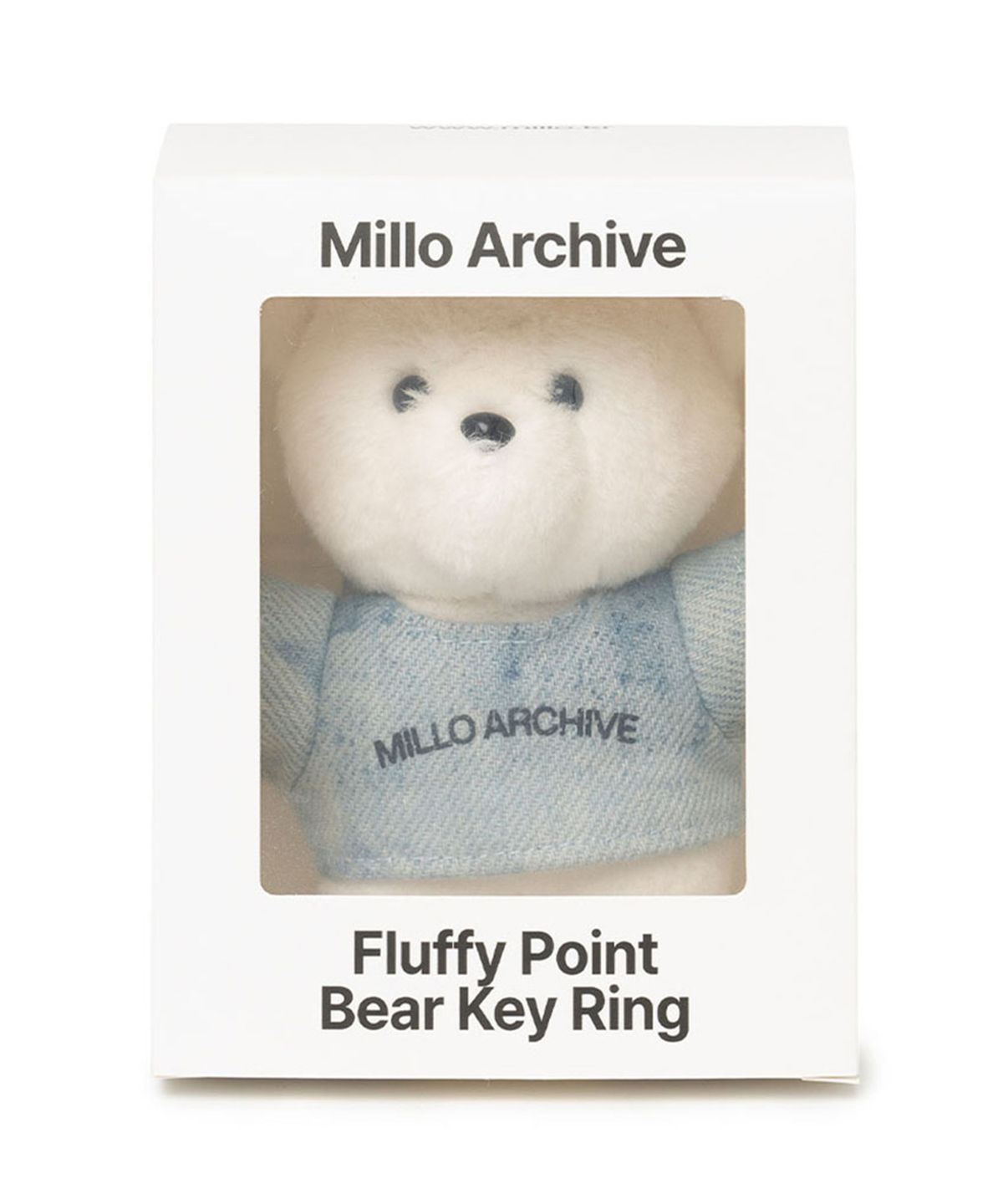 밀로 아카이브(MILLO ARCHIVE) 플러피 포인트 베어 키링 [아이보리]