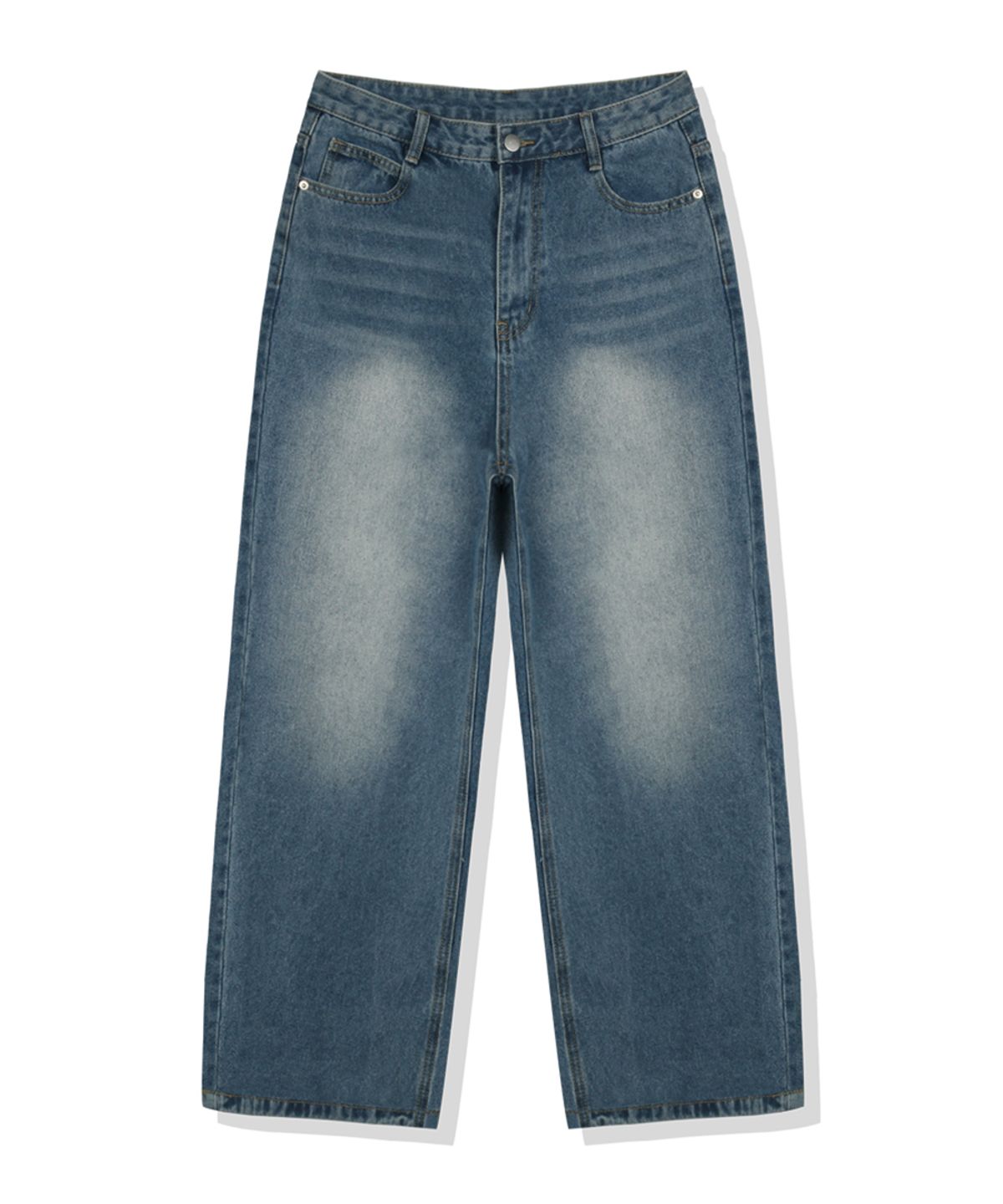 베이직라벨(BASIC LABEL) Euro wide balloon washed denim pants 1 Color [BLBD_4030]