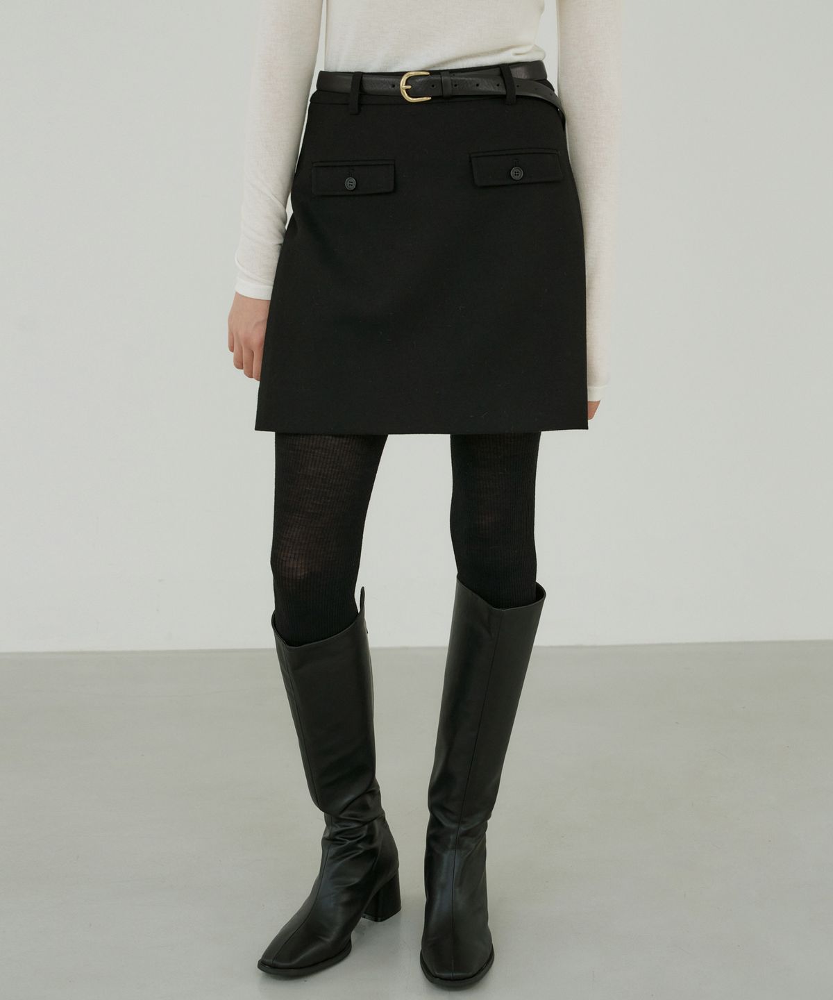 오떼뜨(OCTETTE) MINI POCKET SK_BLACK