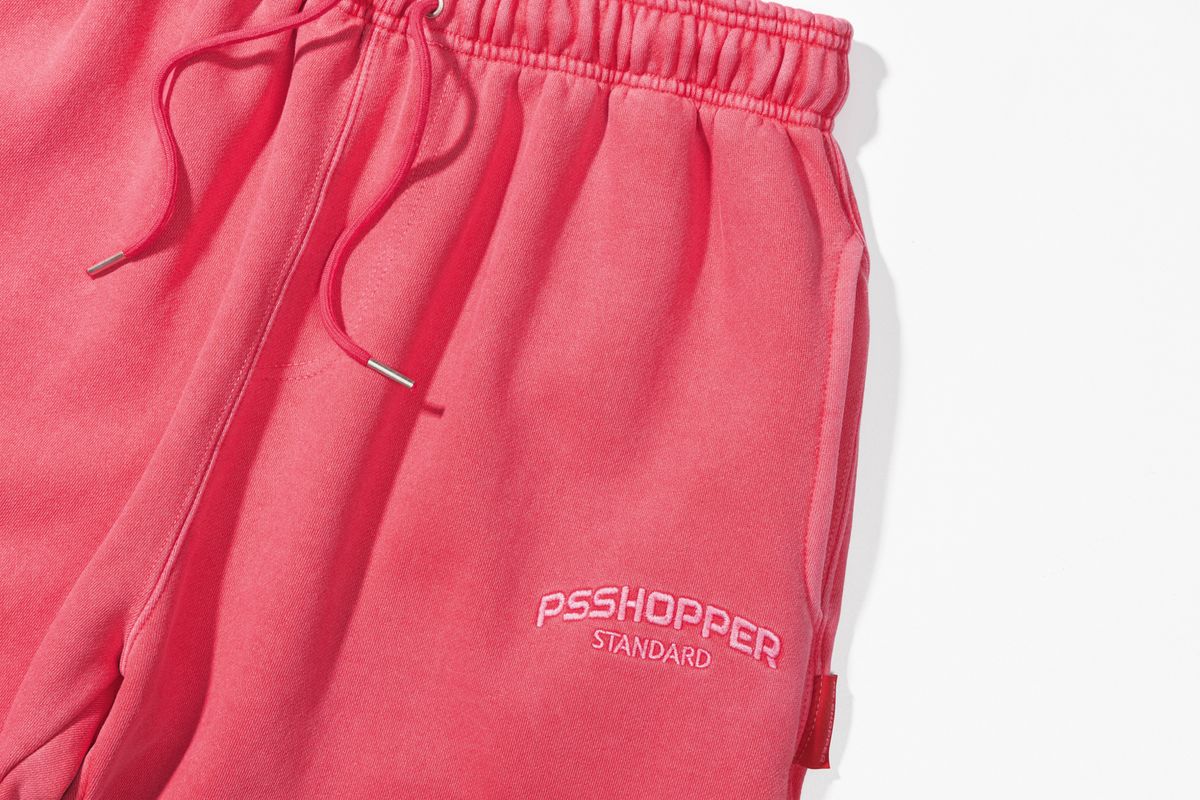 피에스쇼퍼(PSSHOPPER) 오리지널 피그먼트 워싱 조거팬츠 [핑크]