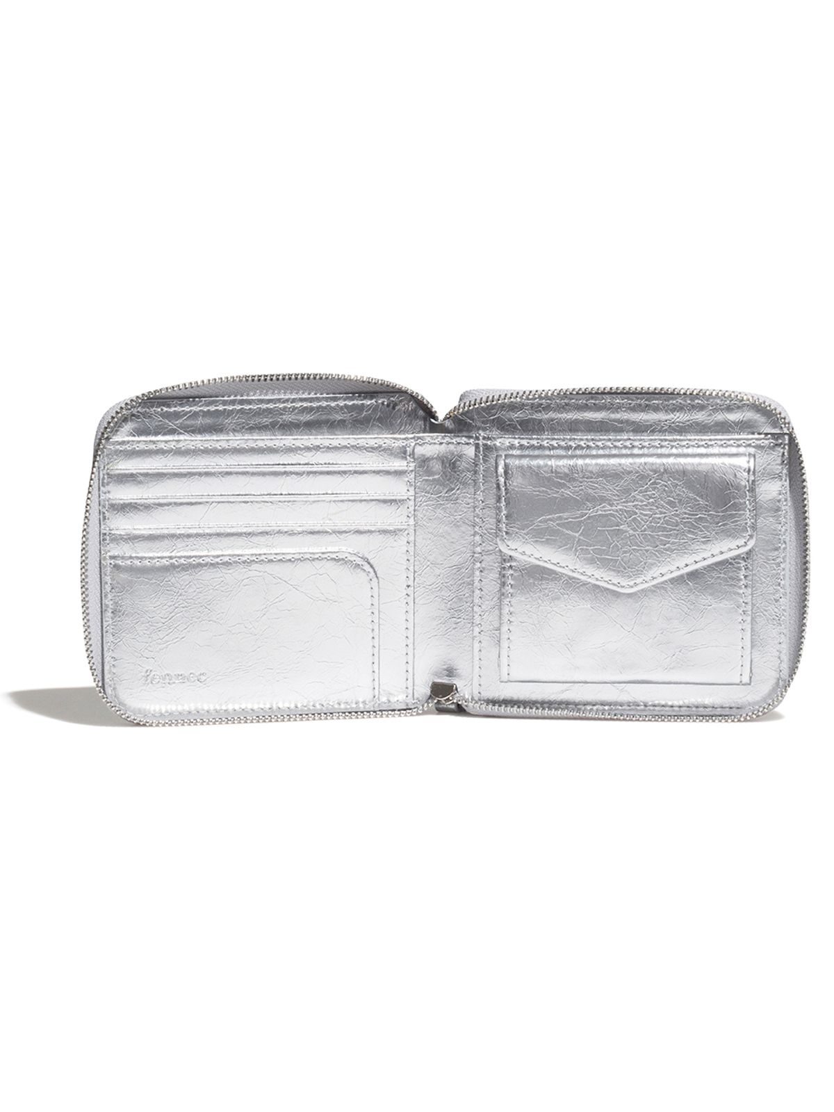 페넥(FENNEC) CRINKLE ZIPPER WALLET - SILVER
