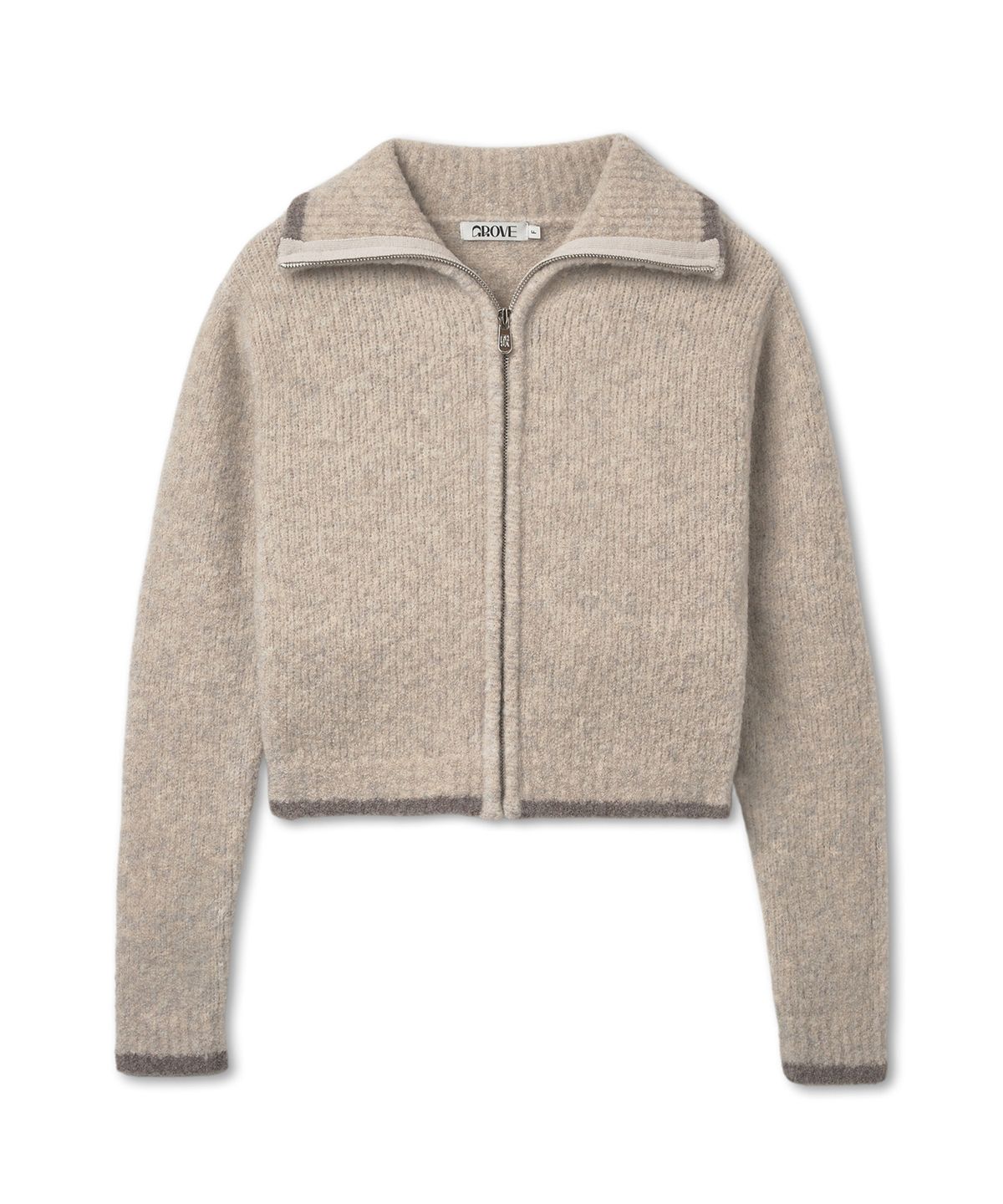 그로브(GROVE) GRVR SPORTS_니트 집업_BEIGE