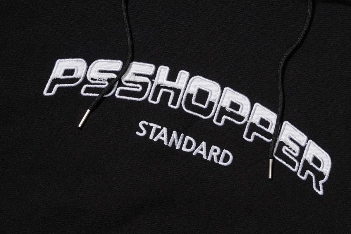 피에스쇼퍼(PSSHOPPER) [2 Pack]오리지널 로고 워싱 후드 셋업 [블랙]
