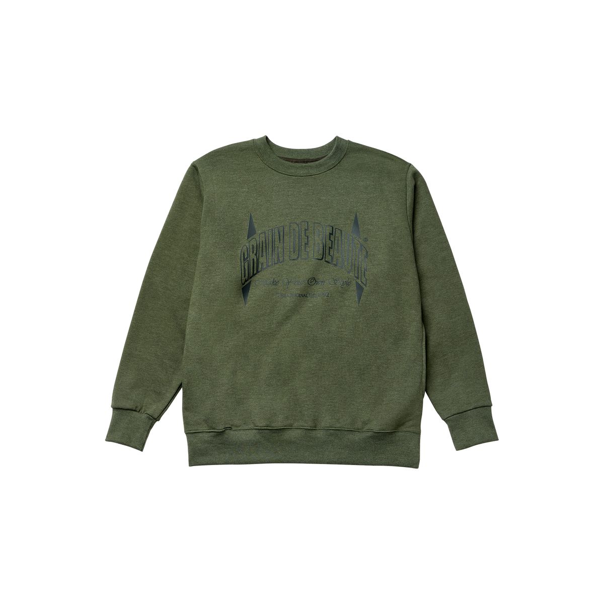 그랭드보떼(GRAIN DE BEAUTE) ARCH LOGO SWEAT [GREEN]