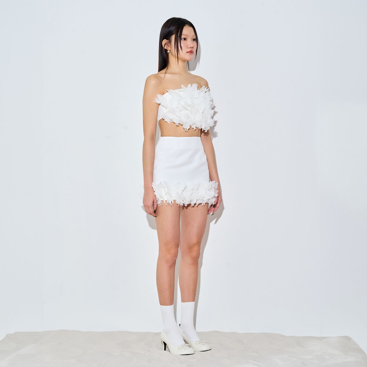 러뷰이(LOVUEE) 나비 컨페티 스커트