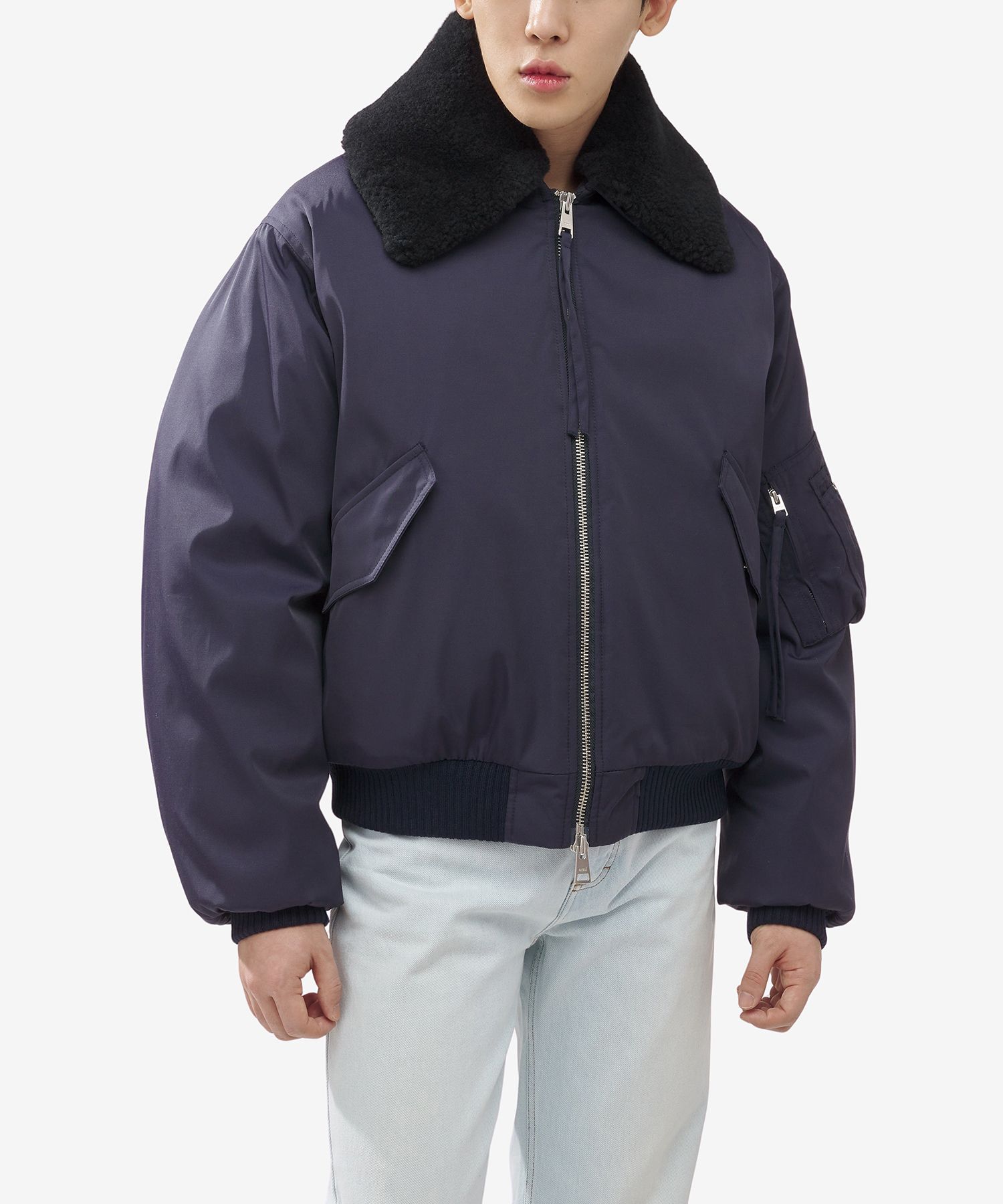 Weekend Collection Quilted Mixed Media Mac Coat