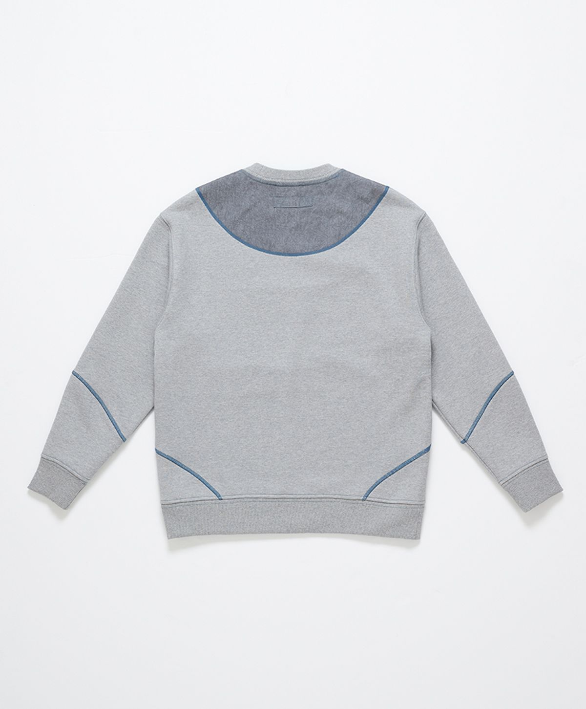 누크피터(NUUKFITTER) COLOR PATCH WINTER SWEAT SHIRT [MELANGE GRAY]