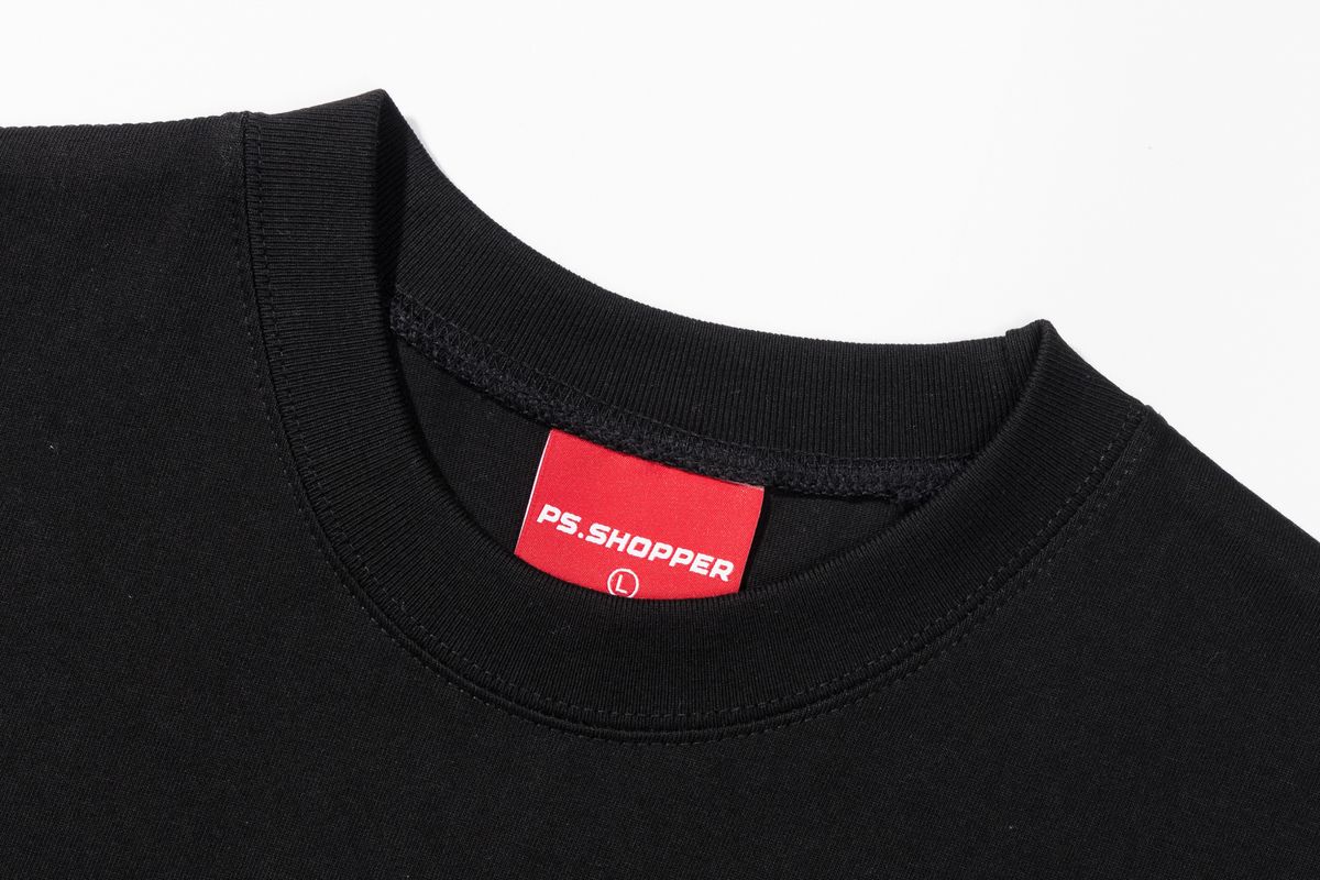피에스쇼퍼(PSSHOPPER) 프리미엄 코튼 이너 티셔츠 [블랙]