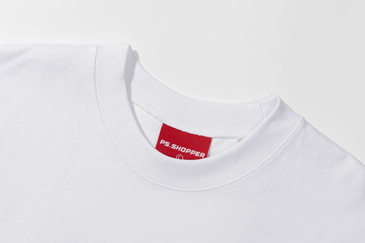 피에스쇼퍼(PSSHOPPER) 프리미엄 코튼 이너 티셔츠 [화이트]