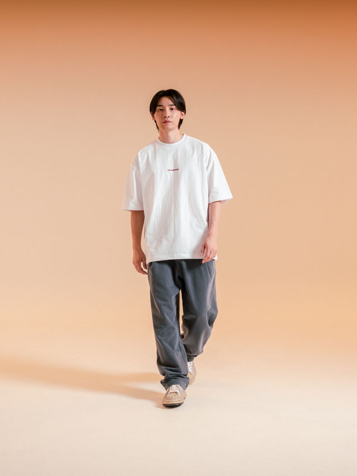 피에스쇼퍼(PSSHOPPER) 프리미엄 코튼 이너 티셔츠 [화이트]