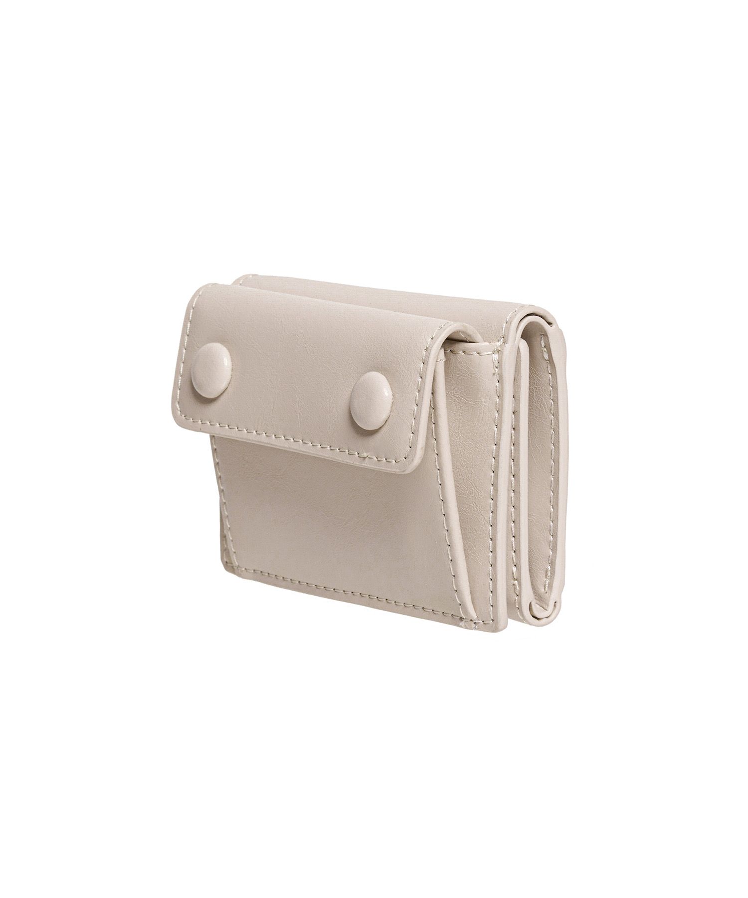 MUSINSA | LEMASQUE Dot pocket 3-fold half wallet coin bill
