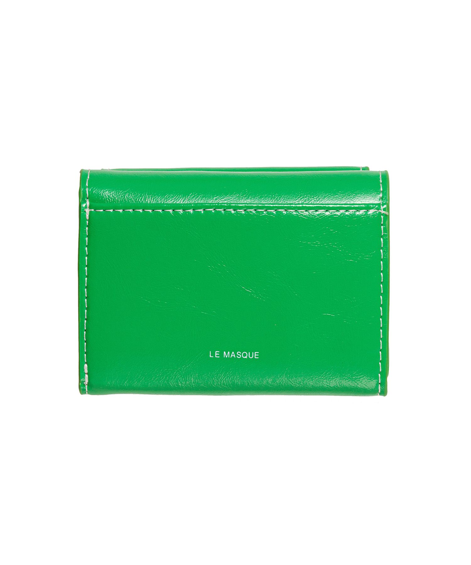 MUSINSA | LEMASQUE Dot pocket 3-fold half wallet coin bill