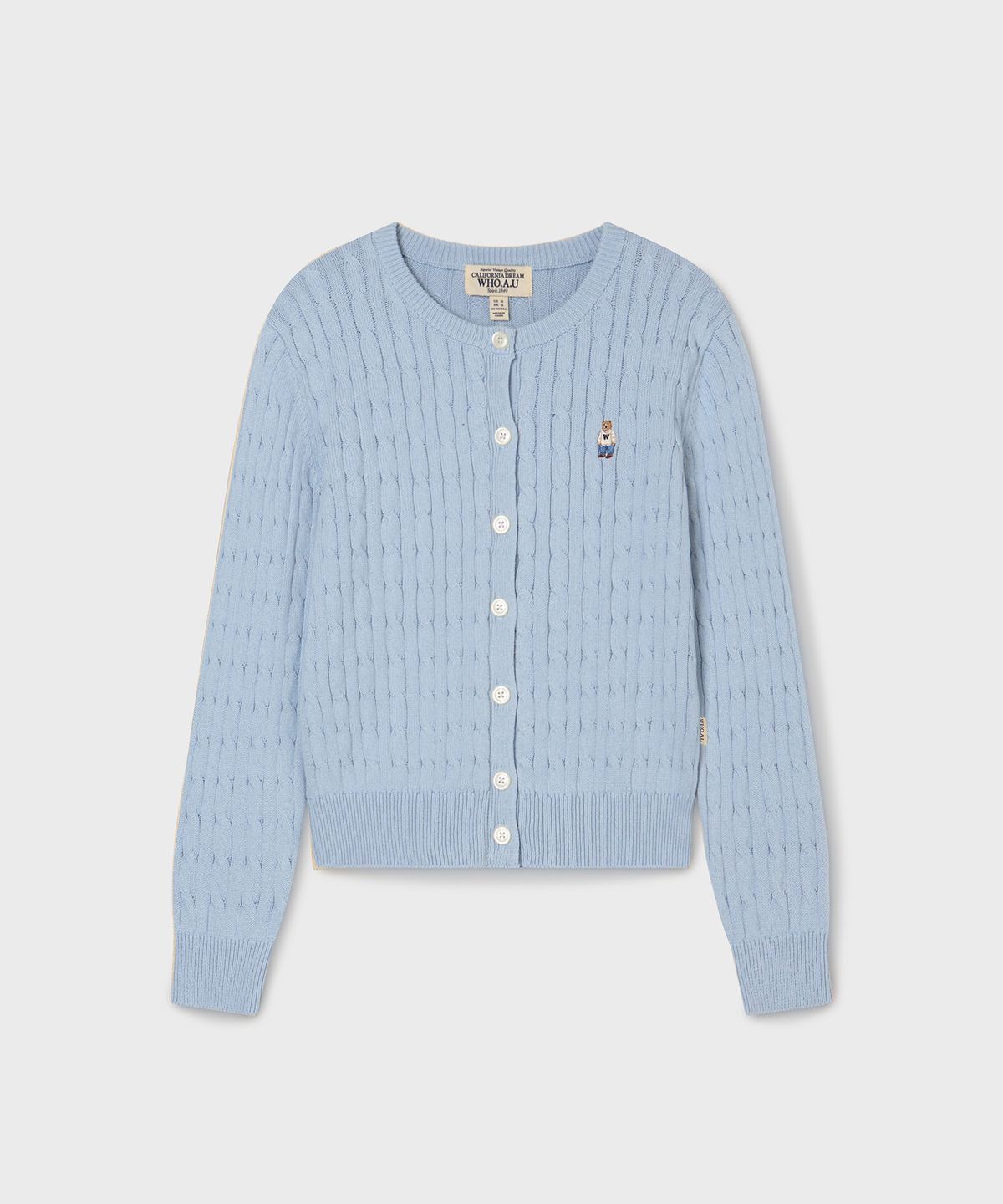 후아유(WHO.A.U) Steve Cable Cardigan / WHCKG2211F