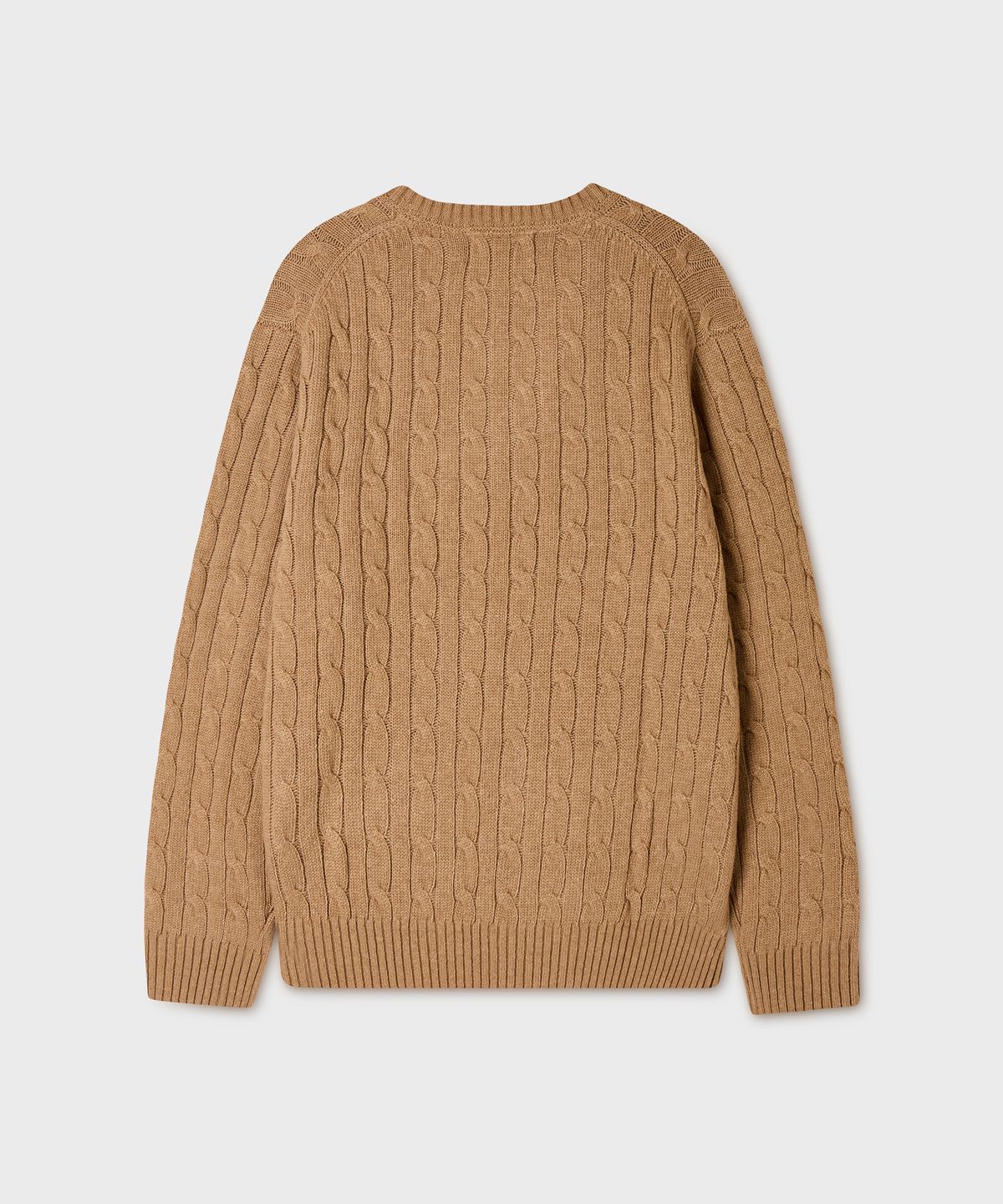 후아유(WHO.A.U) Steve Cable V-neck Pullover / WHKAG4922F