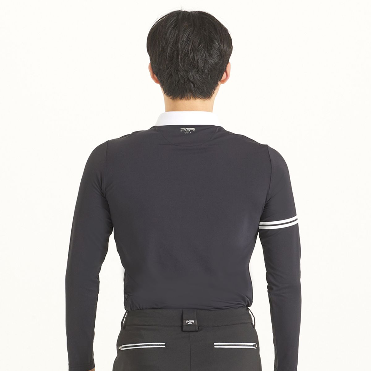 피지알(PGR) 긴팔 카라 티셔츠 블랙 GT-3309