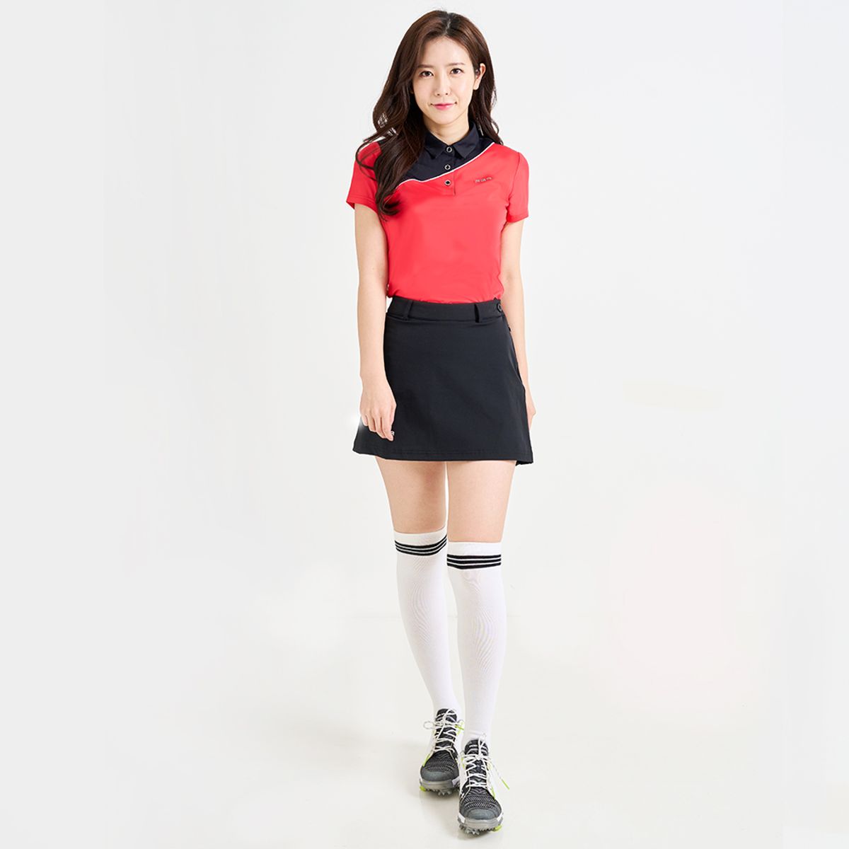피지알(PGR) 반팔 카라 티셔츠 레드 GT-4301