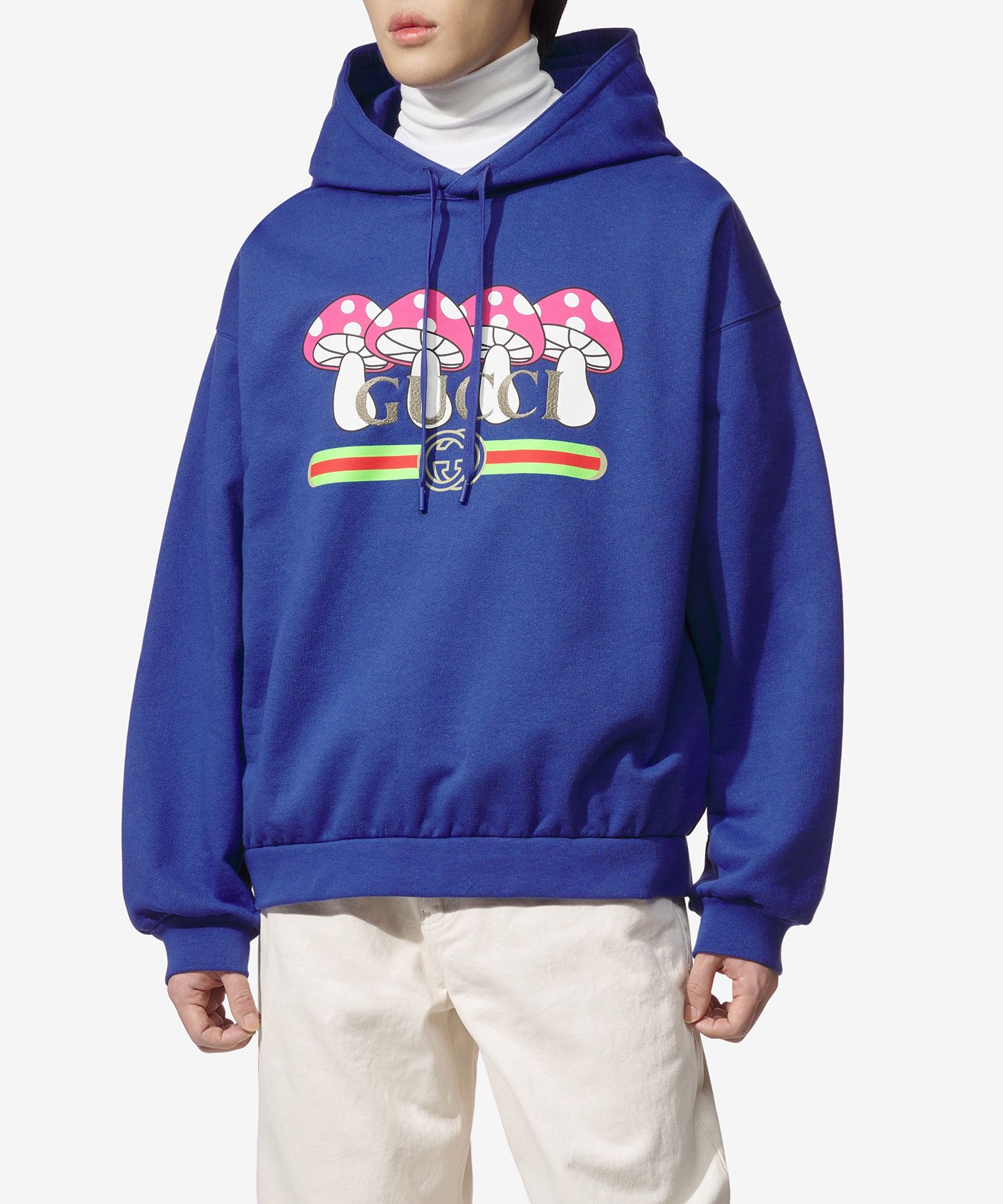 MUSINSA公式 | GUCCI マッシュルーム GGロゴプリントフードパーカー