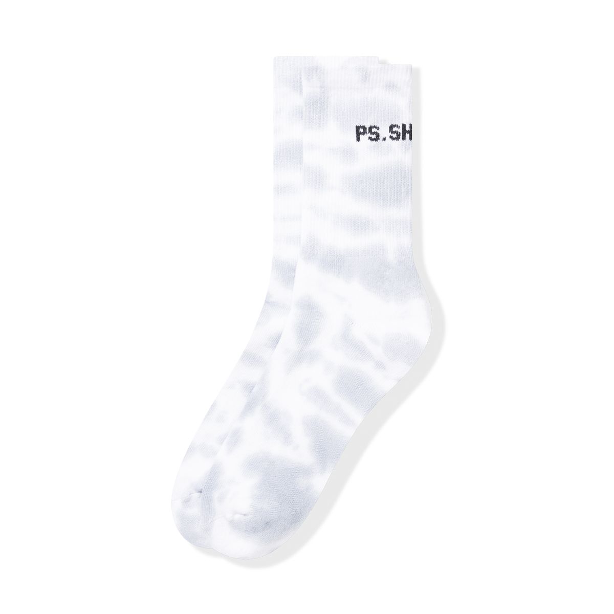 피에스쇼퍼(PSSHOPPER) 오리지널 타이다이 로고 삭스 [화이트 & 그레이]