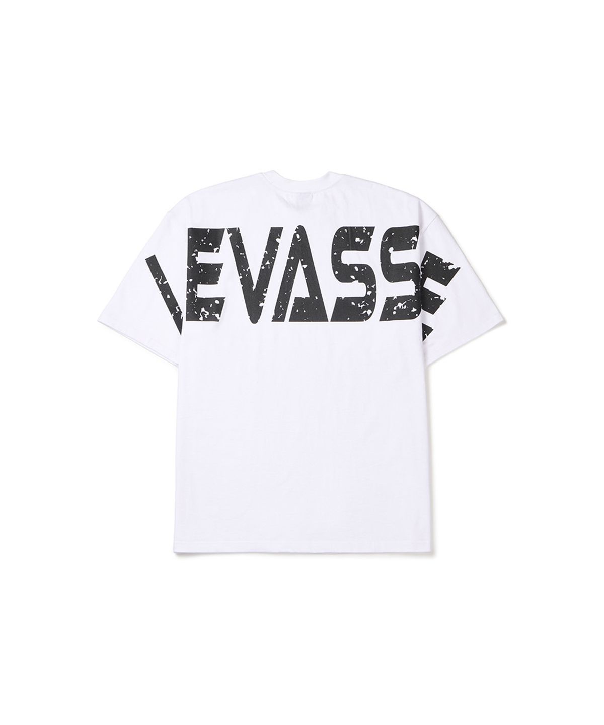 르바세(LEVASSE) Old School Overfit Tee – White (Black Logo)