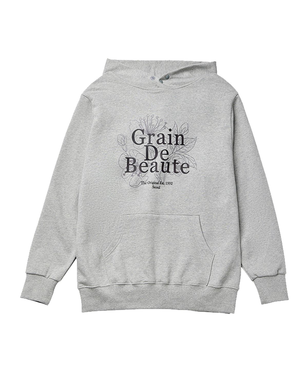 그랭드보떼(GRAIN DE BEAUTE) SIGNATURE HOODY [GRAY]