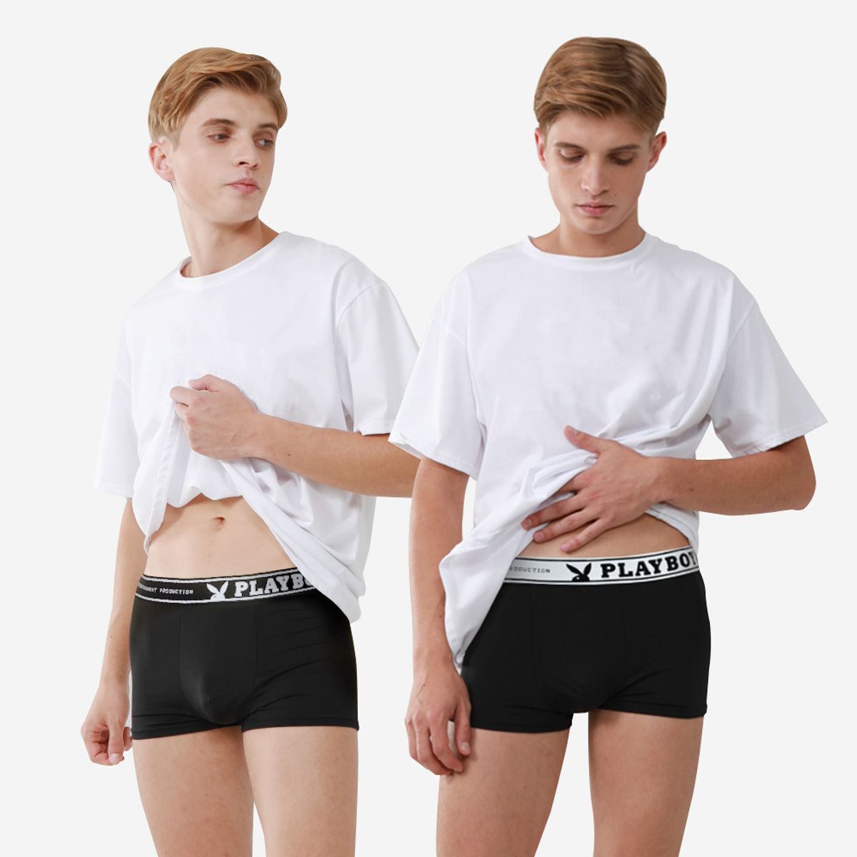 플레이보이(PLAYBOY) 플레이보이 남성 블랙에디션 드로즈 7매 세트