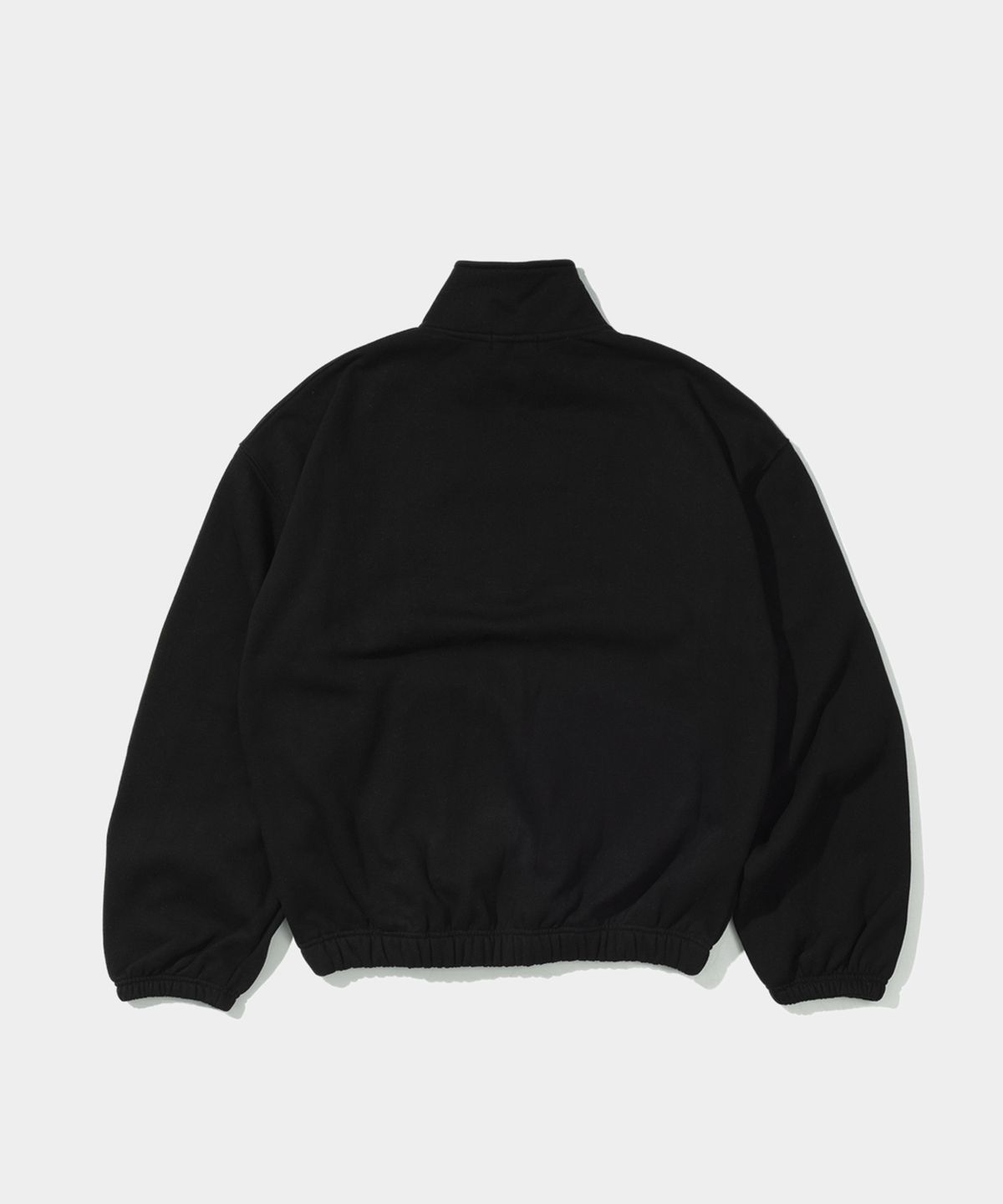 스탠드먼츠(STANDMENTS) COMFY HALF ZIP SWEATSHIRT BLACK