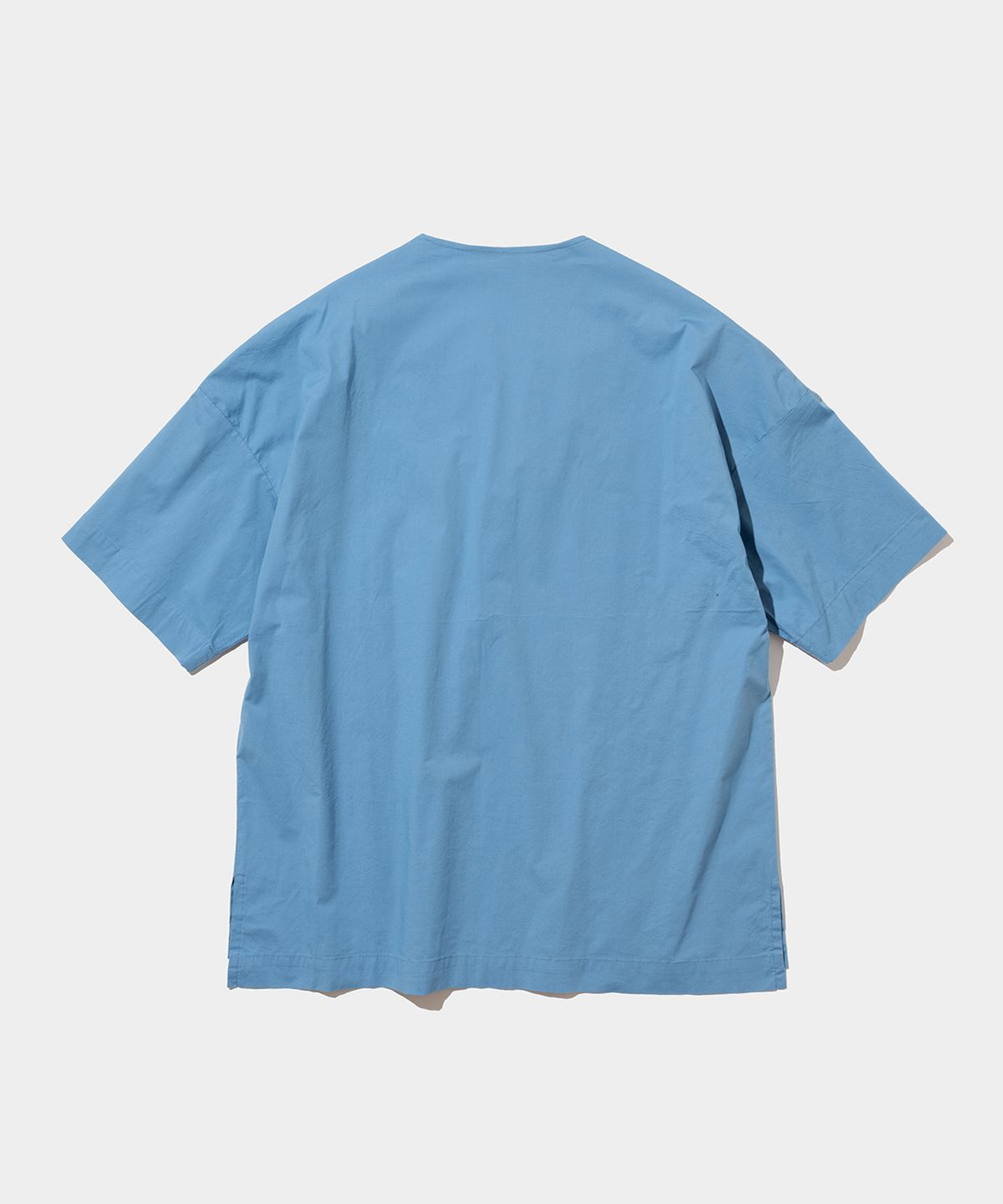 스탠드먼츠(STANDMENTS) WOVEN T-SHIRT BLUE