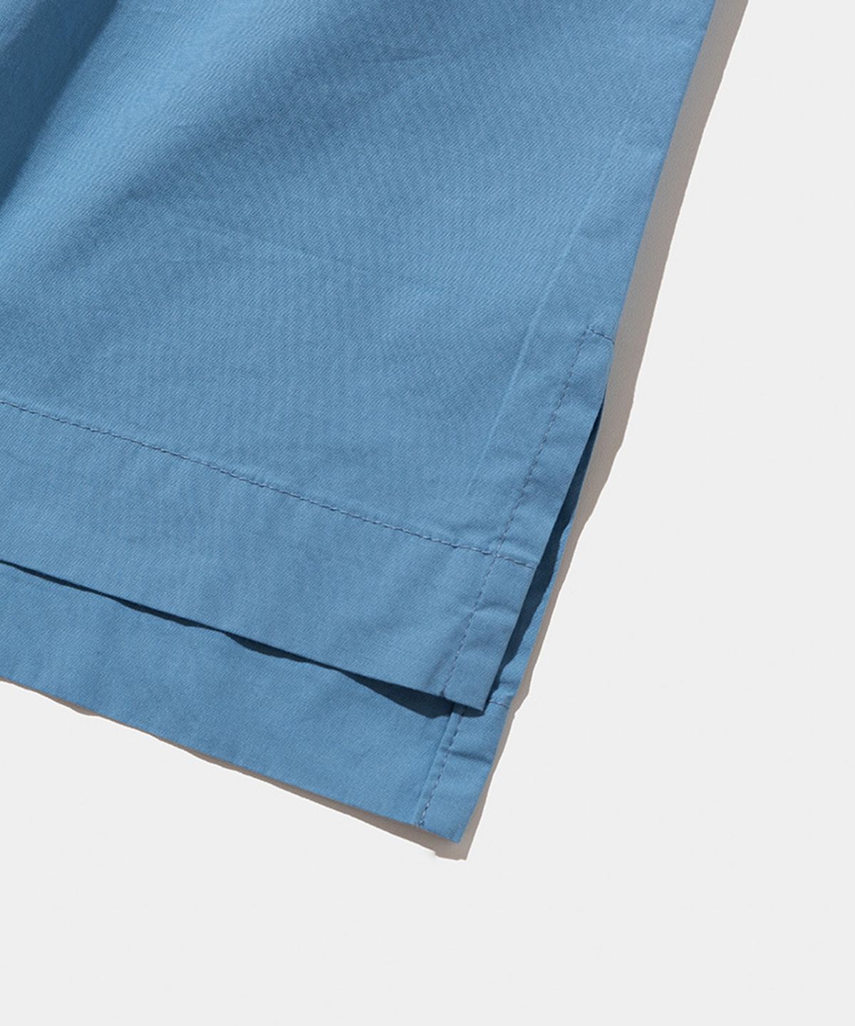 스탠드먼츠(STANDMENTS) WOVEN T-SHIRT BLUE
