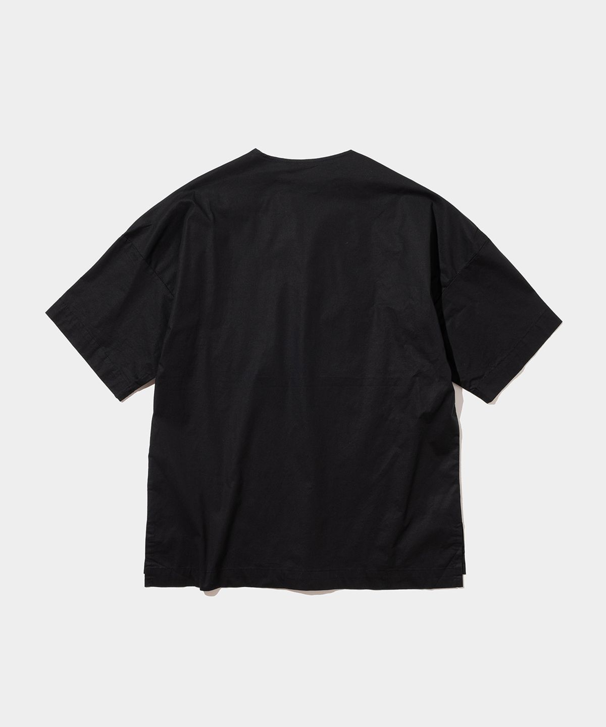 스탠드먼츠(STANDMENTS) WOVEN T-SHIRT BLACK
