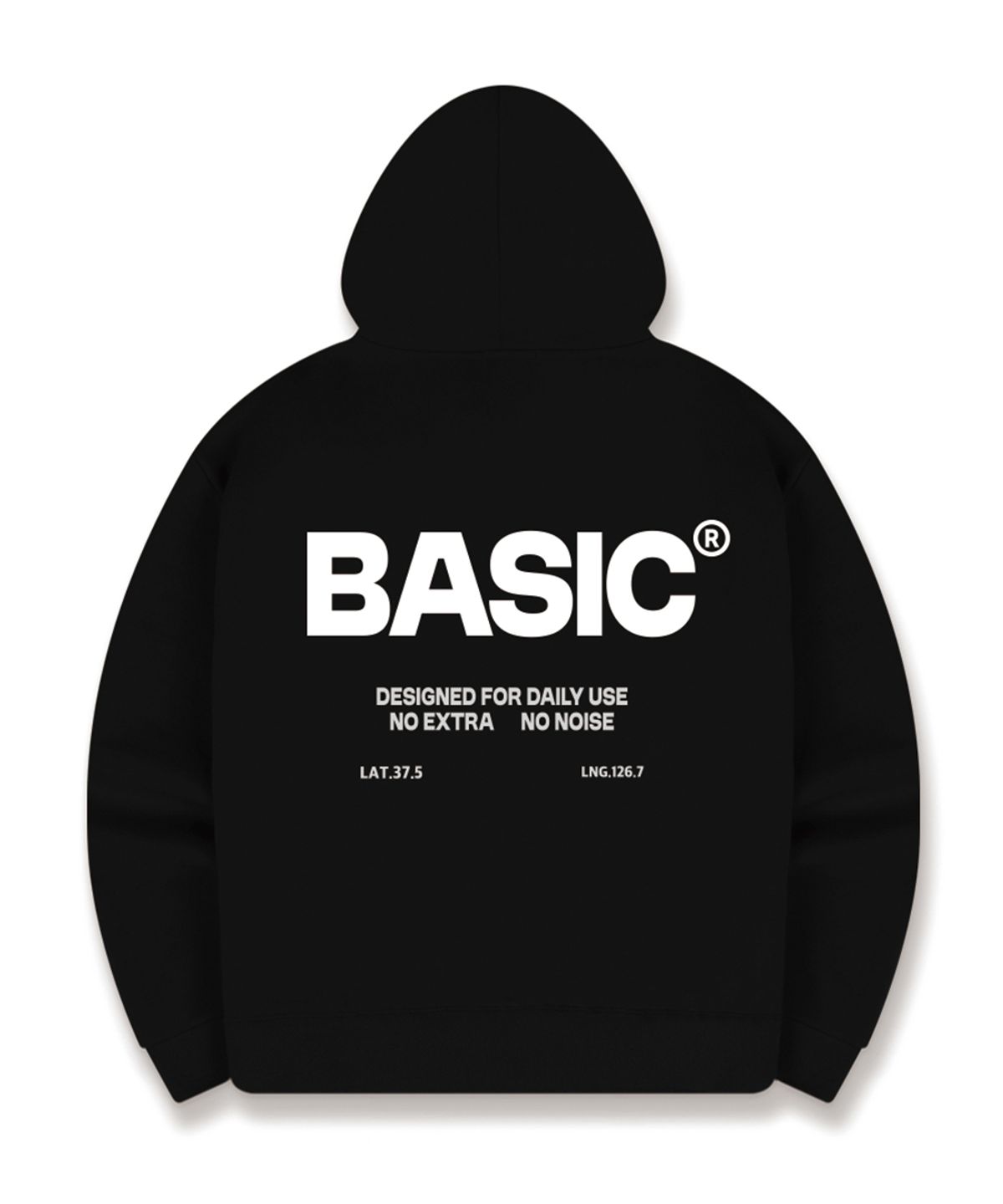 베이직라벨(BASIC LABEL) No Extra Oversized Hoodie 5 Color [BLBI_1002]