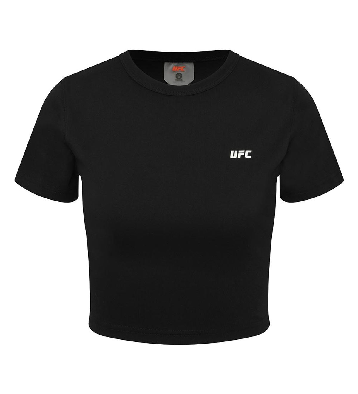 유에프씨 스포츠(UFC SPORT) UFC 우먼스 피지컬 크롭핏 반팔 티셔츠 블랙 U2SSW2233BK