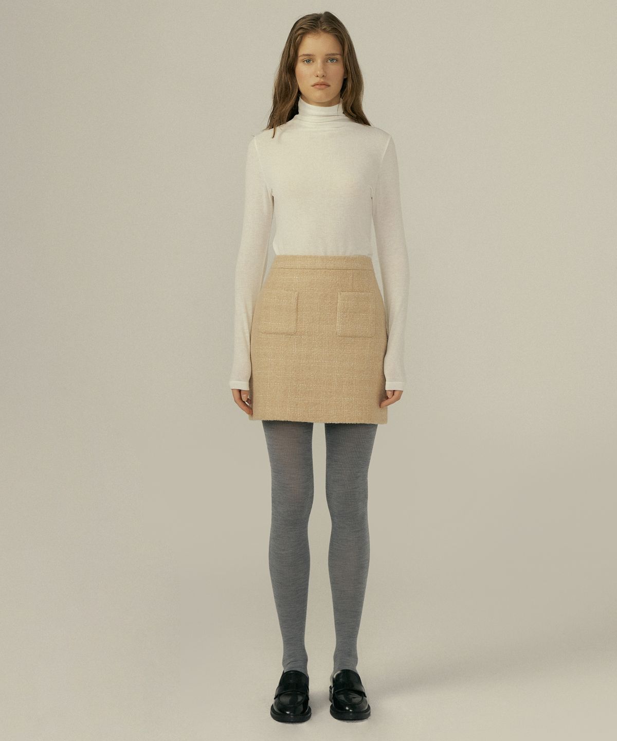 오떼뜨(OCTETTE) WINTER TWEED SK_2COLOR